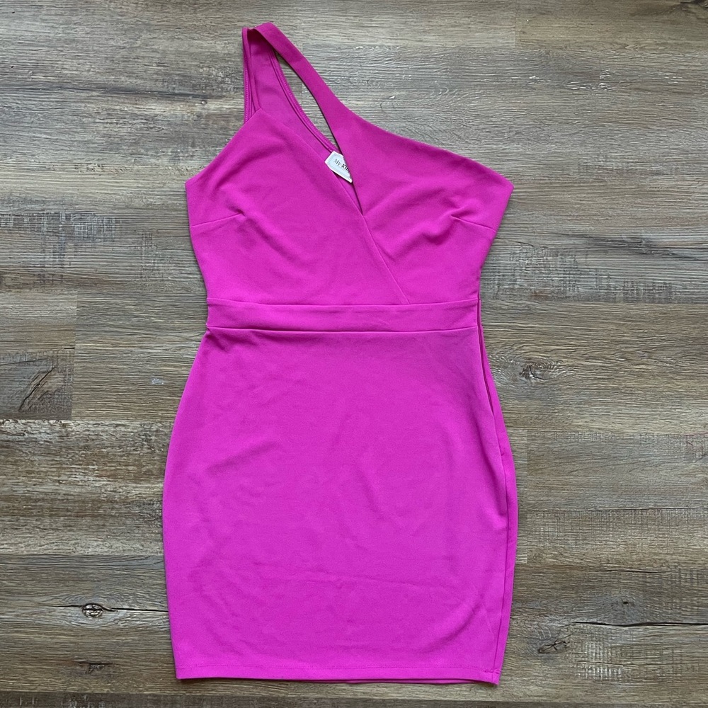 NWT Boutique One Shoulder Cutout Mini Cocktail Dress